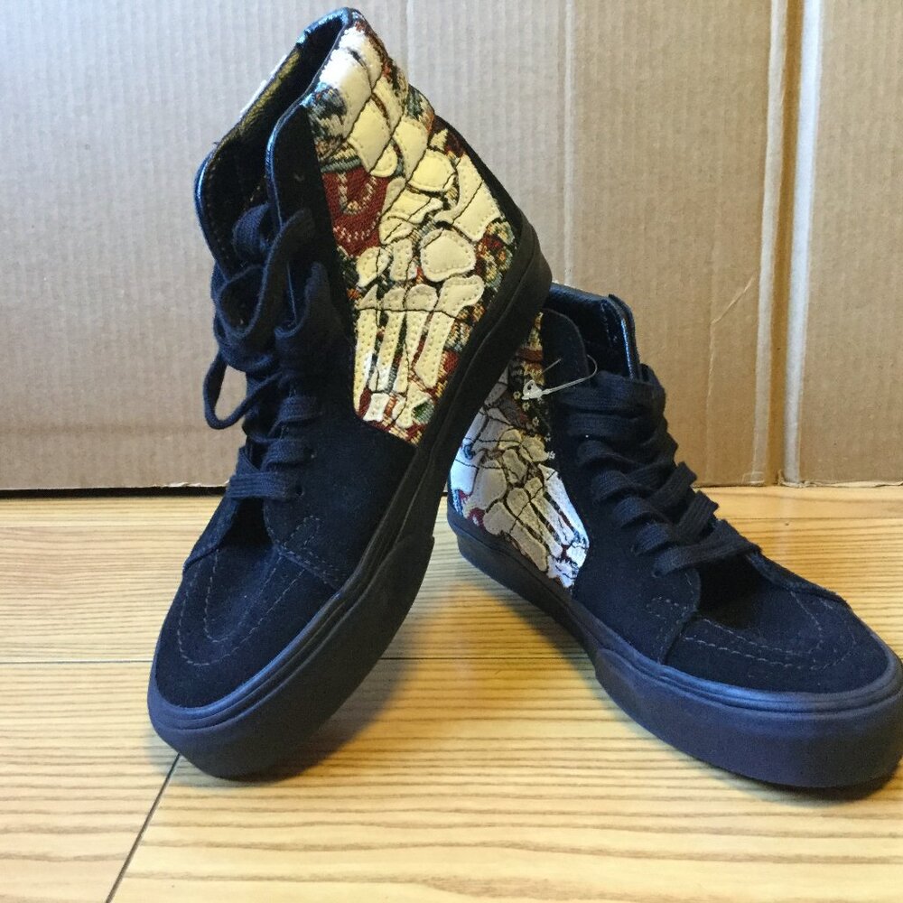 NEW without BOX Vans OTW Sk8-Hi Hazy Bones Black Shoes Size 5